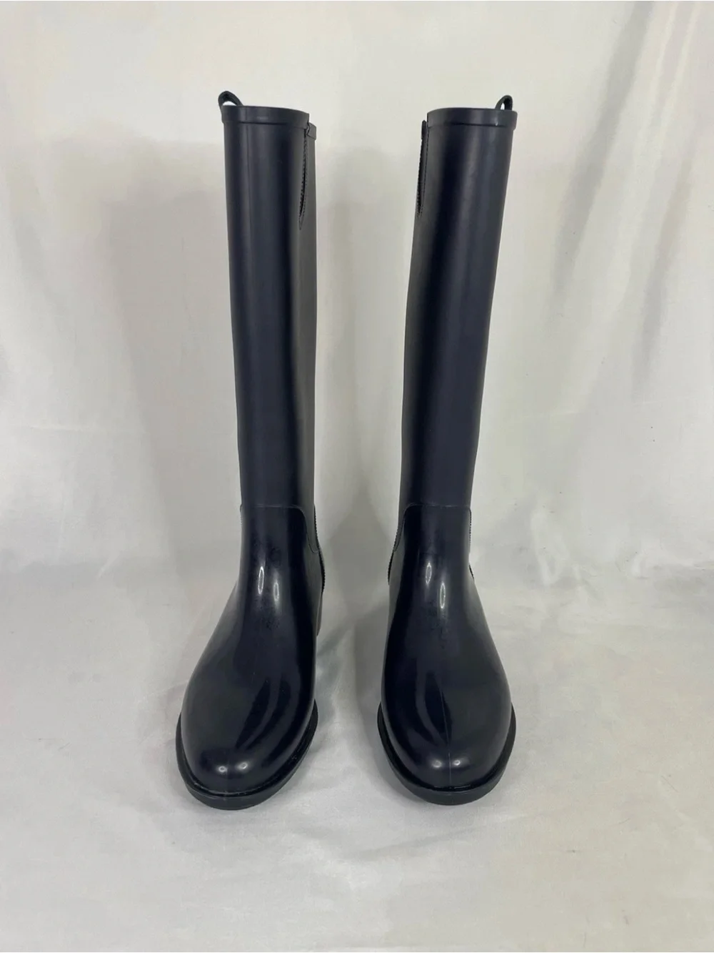 Tommy Hilfiger Womens Navy Blue Pull On Rain Boots Size 9